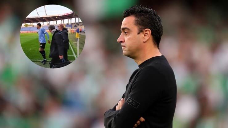 Xavi soffre per l'infortunio di Araújo.