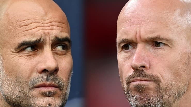 Pep Guardiola e Erik ten Hag, il DT.