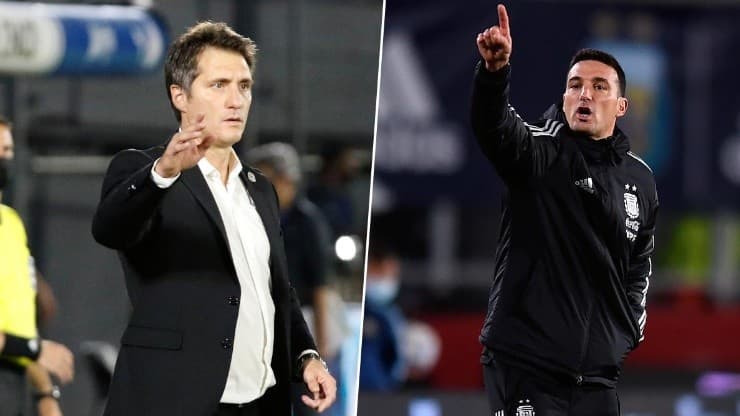 Guillermo Barros Schelotto e Lionel Scaloni.