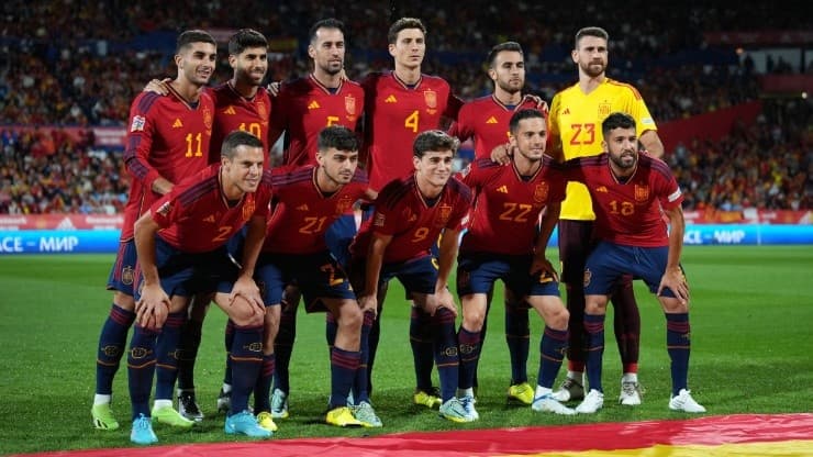 Nazionale di calcio spagnola.