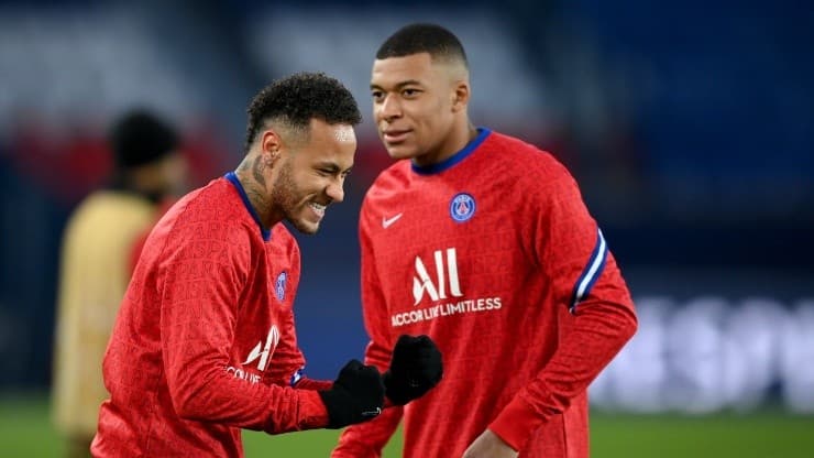 Neymar e Kylian Mbappé, stelle del PSG.