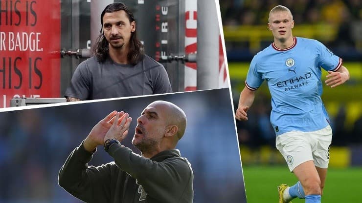 Zlatan, Pep e Haaland.