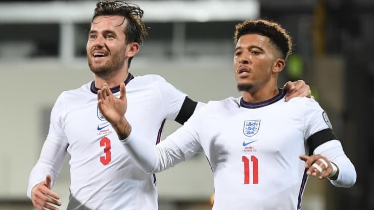 Chilwell e Sancho Inghilterra