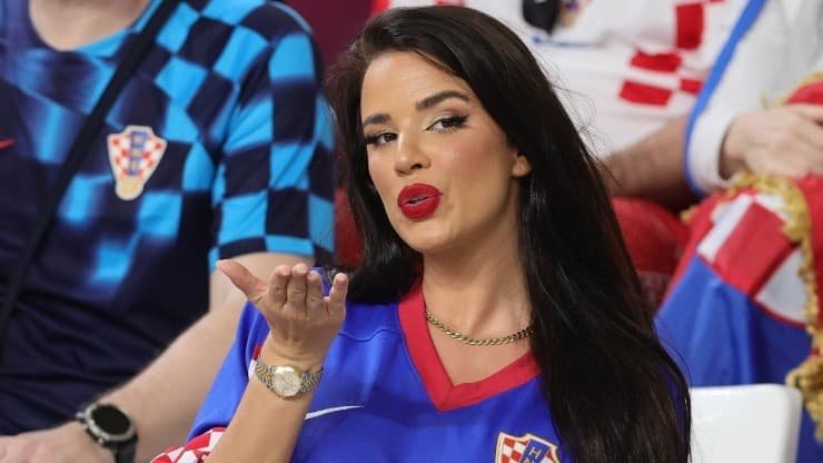 Ivana Knoll, Miss Croazia, alla gara per il terzo posto.