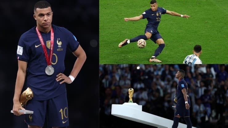 Kylian Mbappé nella finale della Coppa del Mondo.