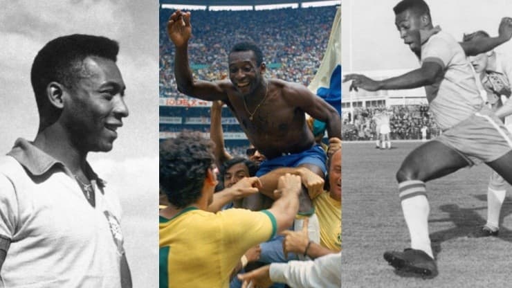 Pelé ai Mondiali di calcio.