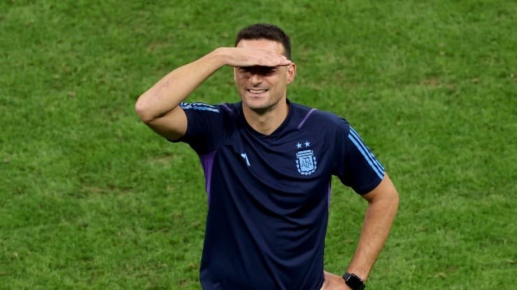 Scaloni, l'allenatore campione di Qatar 2022.