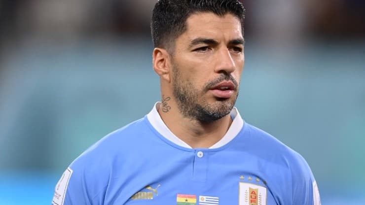 Luis Suárez, con la maglia con le quattro stelle dell'Uruguay.