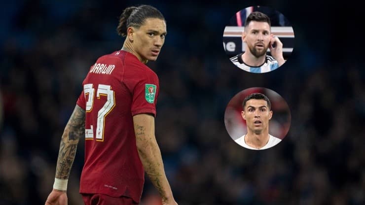 Darwin Núñez ha dovuto scegliere tra Messi e Cristiano.