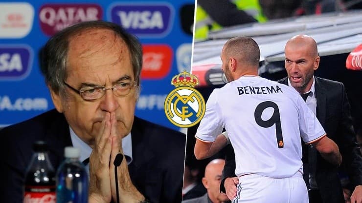 Il Real Madrid ha attaccato Nöel Le Graët per le sue dichiarazioni contro Zinedine Zidane e Karim Benzema.