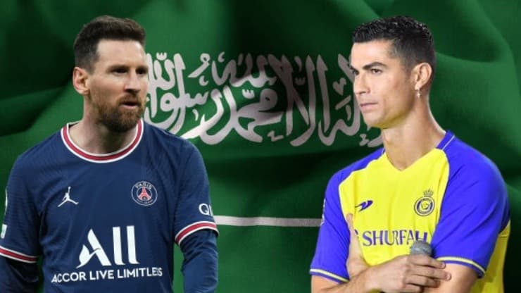 Lionel Messi contro Cristiano Ronaldo, il sogno dell'Arabia Saudita.