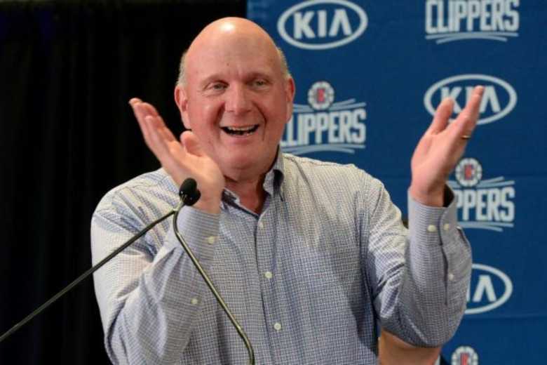 Steve Ballmer proprietario dei Clippers della NBA